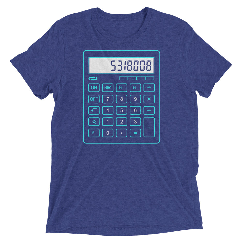5318008 Calculator Men's Tri-Blend Tee