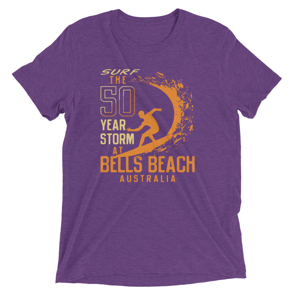 50 Year Storm At Bells Beach Men's Tri-Blend Tee