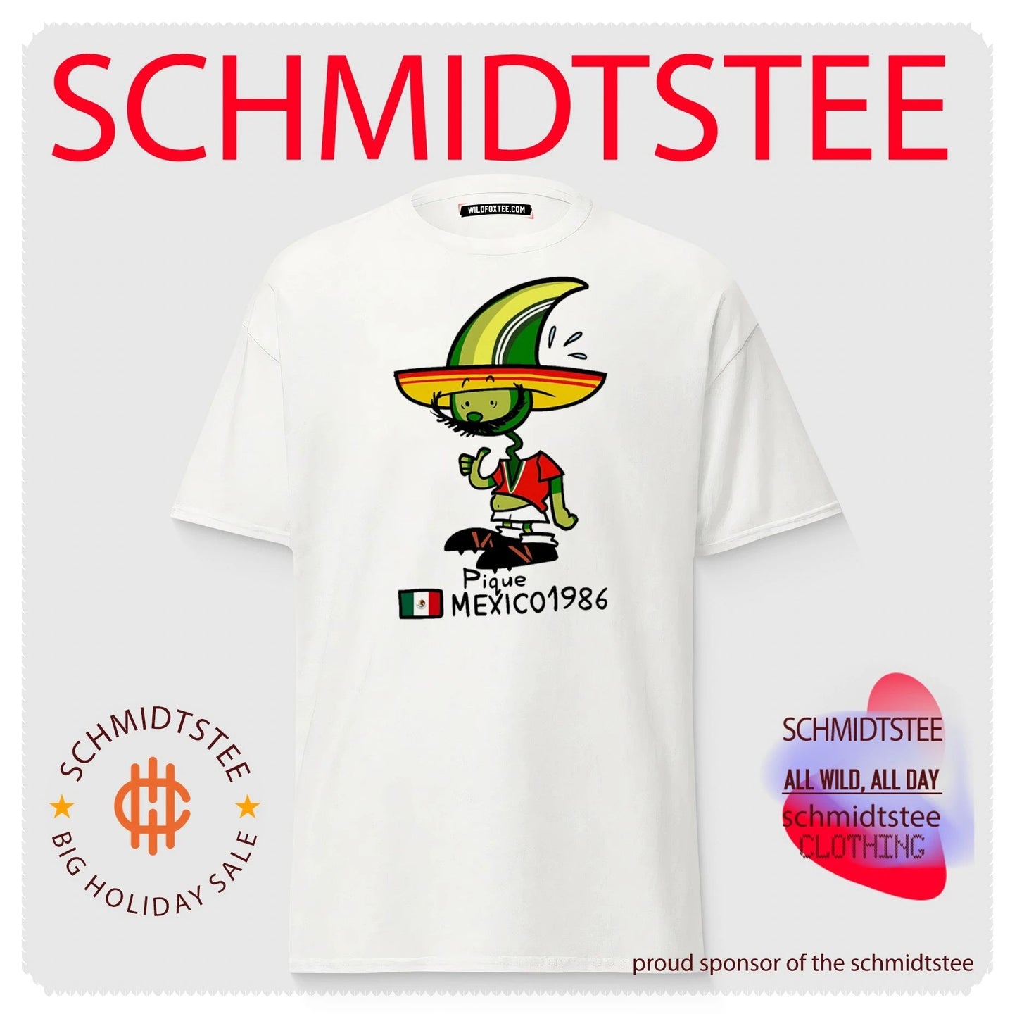 Pique Mexico 1986 World Cup Mascot FIFA shirt