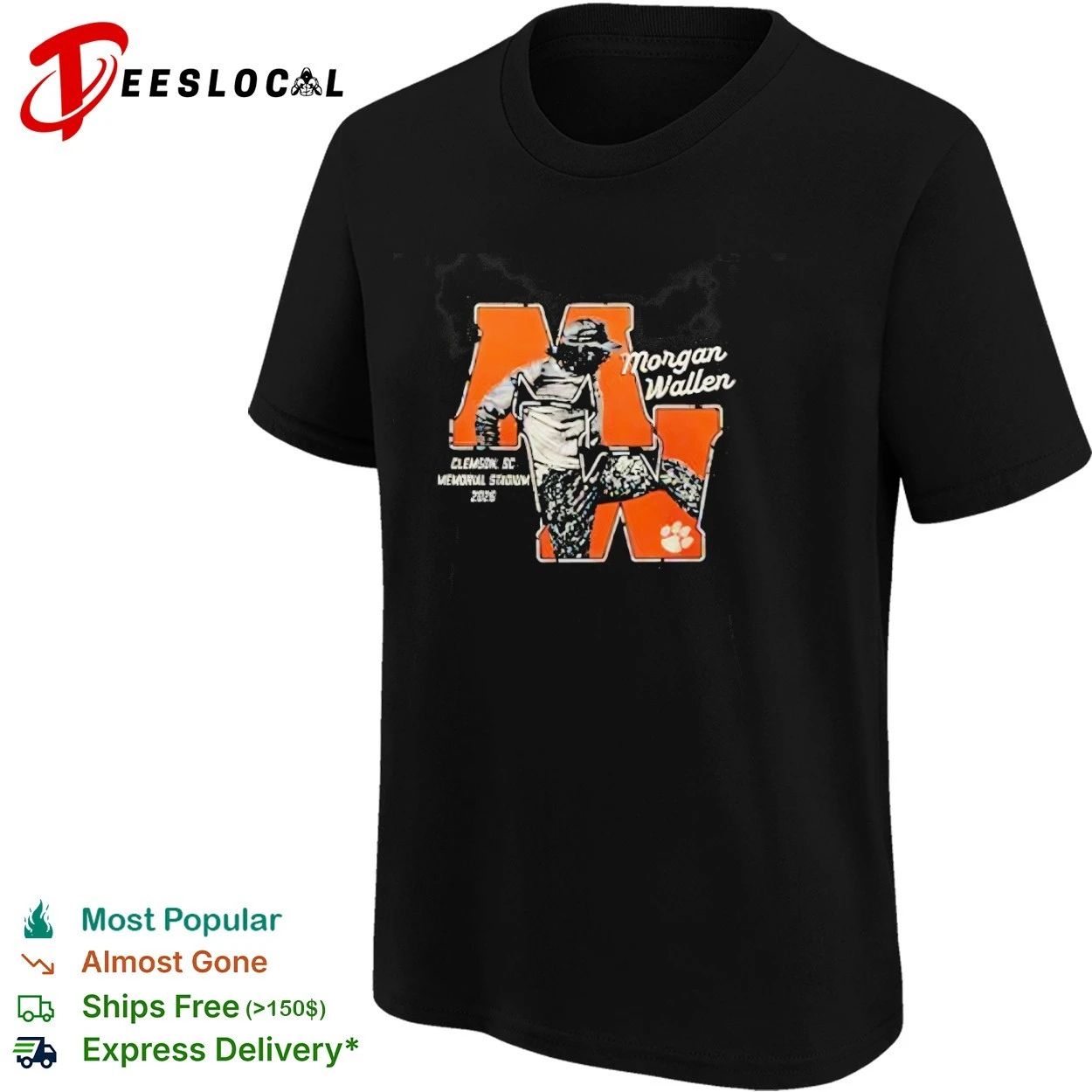 Morgan Wallen Clemson Tigers Still The Problem Tour 2026 Memorial Stadium T-shirt