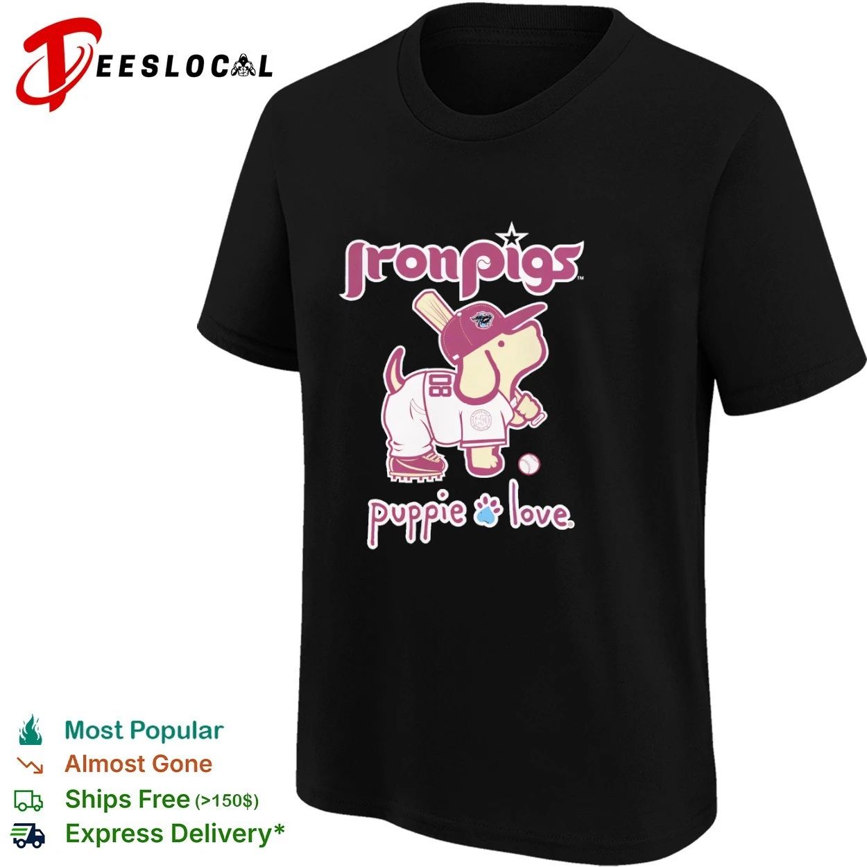 IronPigs Puppie Love Lehigh Valley IronPigs T-shirt
