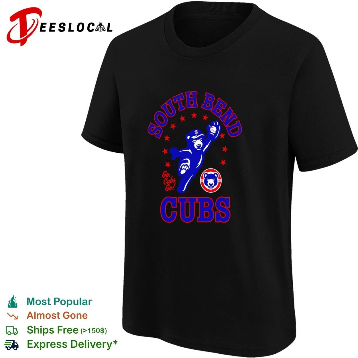 South Bend Cubs Go Cubs Go Baseball MiLB T-shirt