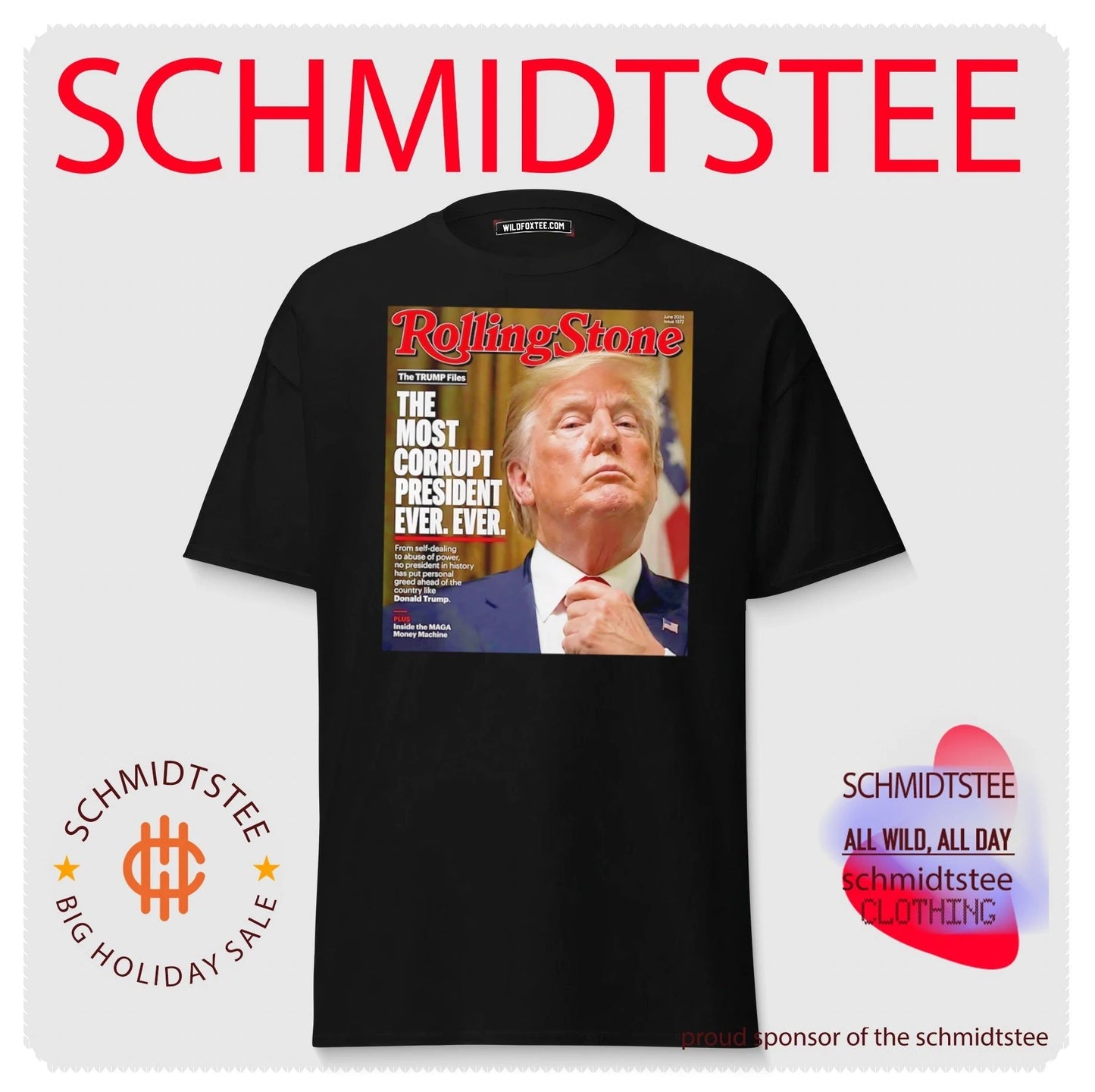 Rolling Stone the Trump Files the most corrupt president ever shirt