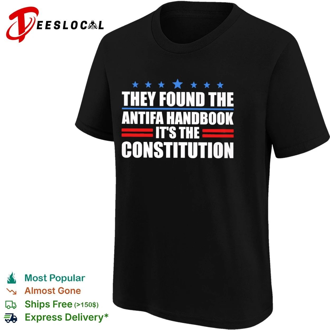 They Found the Antifa Handbook It Is the Constitution T-shirt