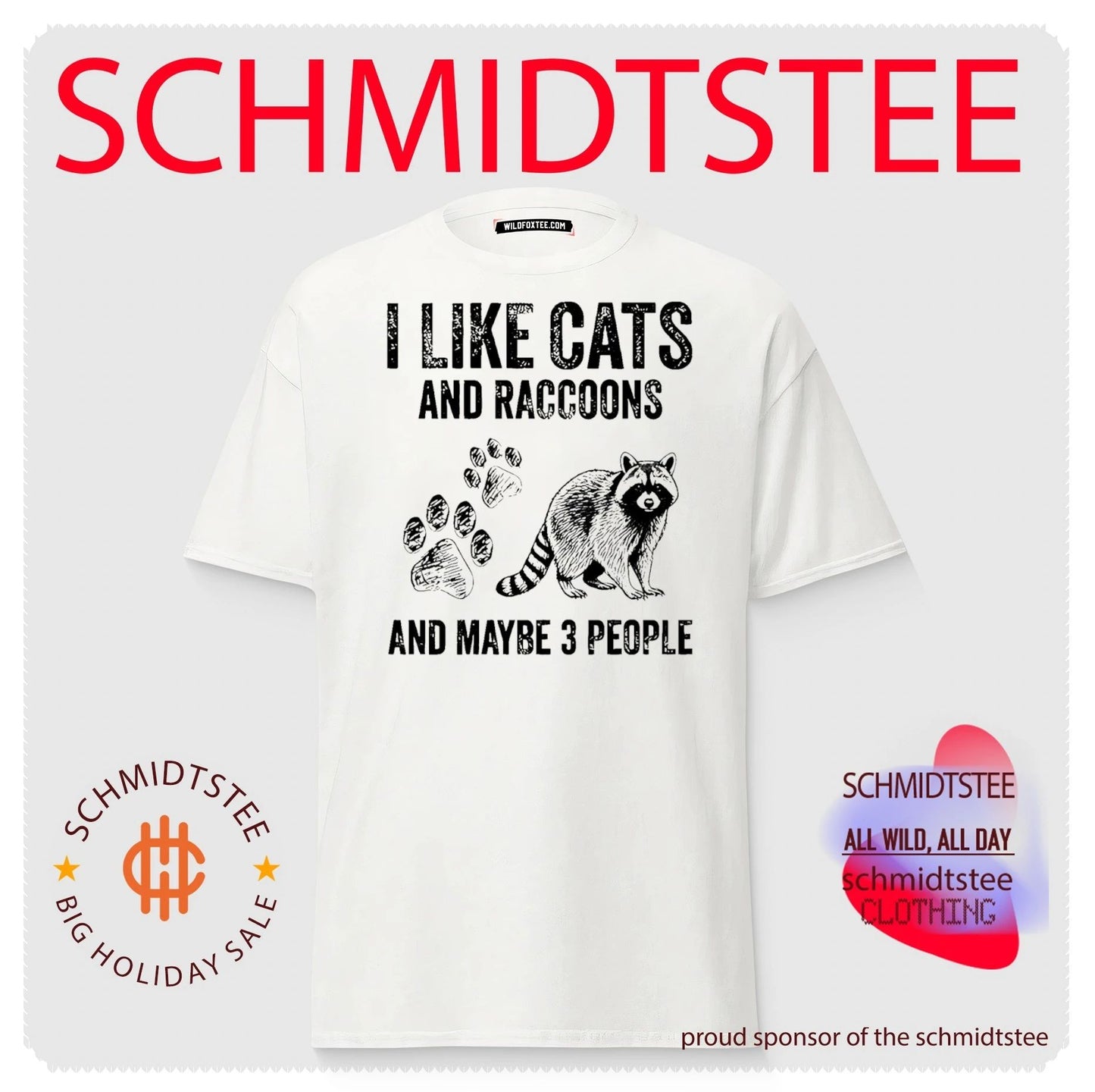 I like cats and raccoons and maybe 3 people vintage shirt