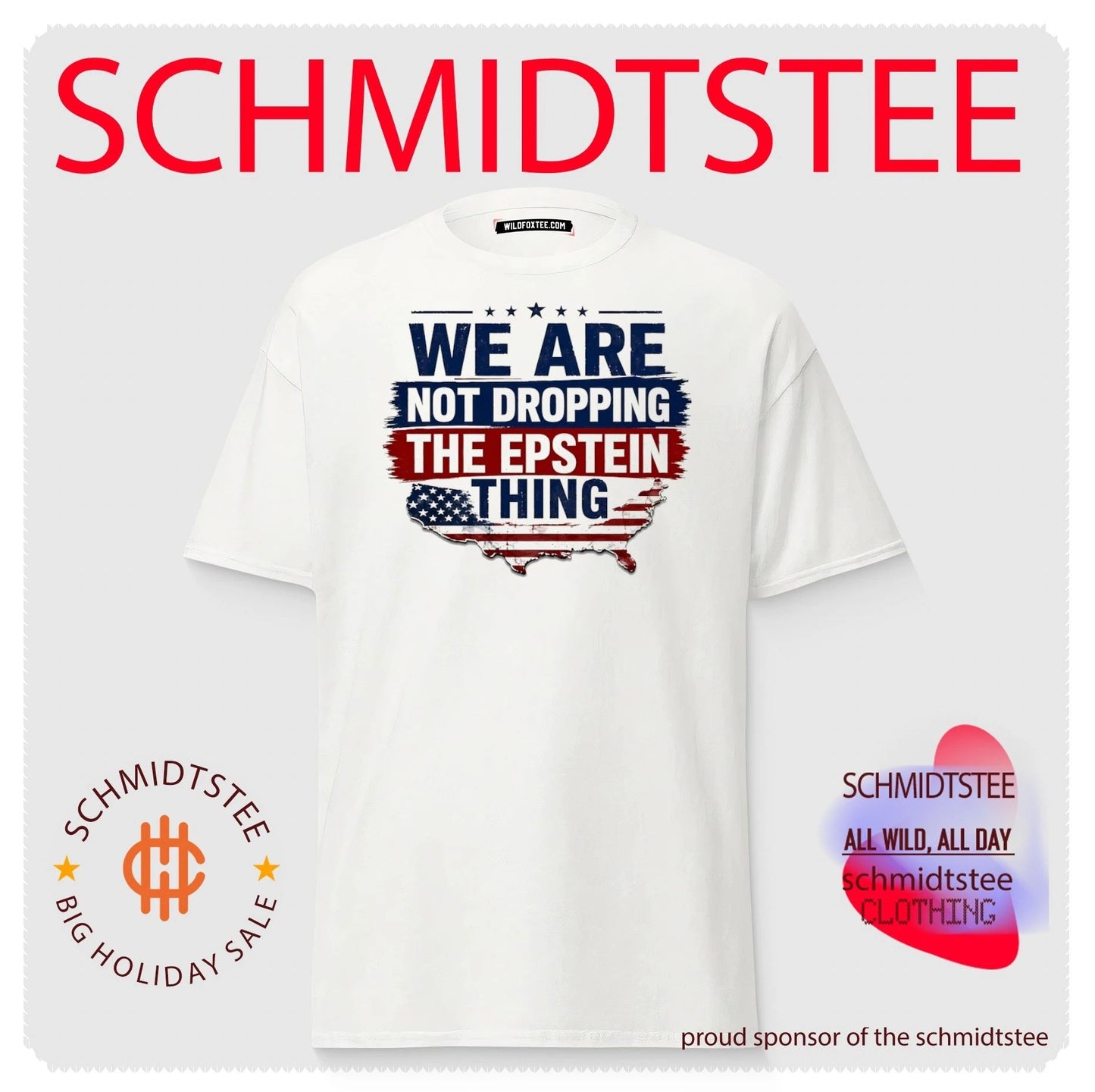 We are not dropping the Epstein thing American flag shirt