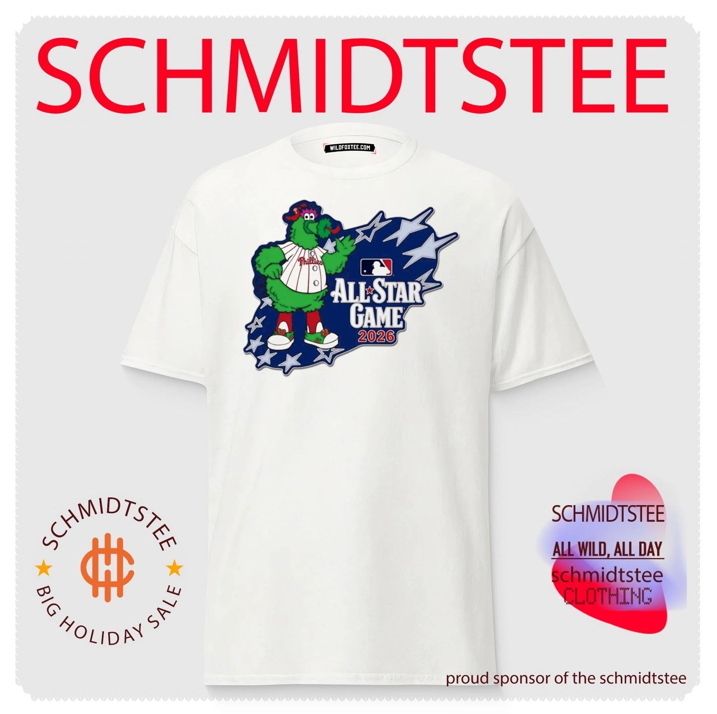 Philadelphia Phillies 2026 MLB All Star Game Phanatic Stars mascot shirt