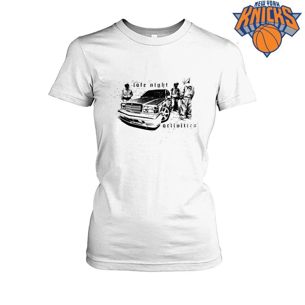 Late Night Activities Y2K Streetwear Mercedes Benz Drift Car Graphic shirt