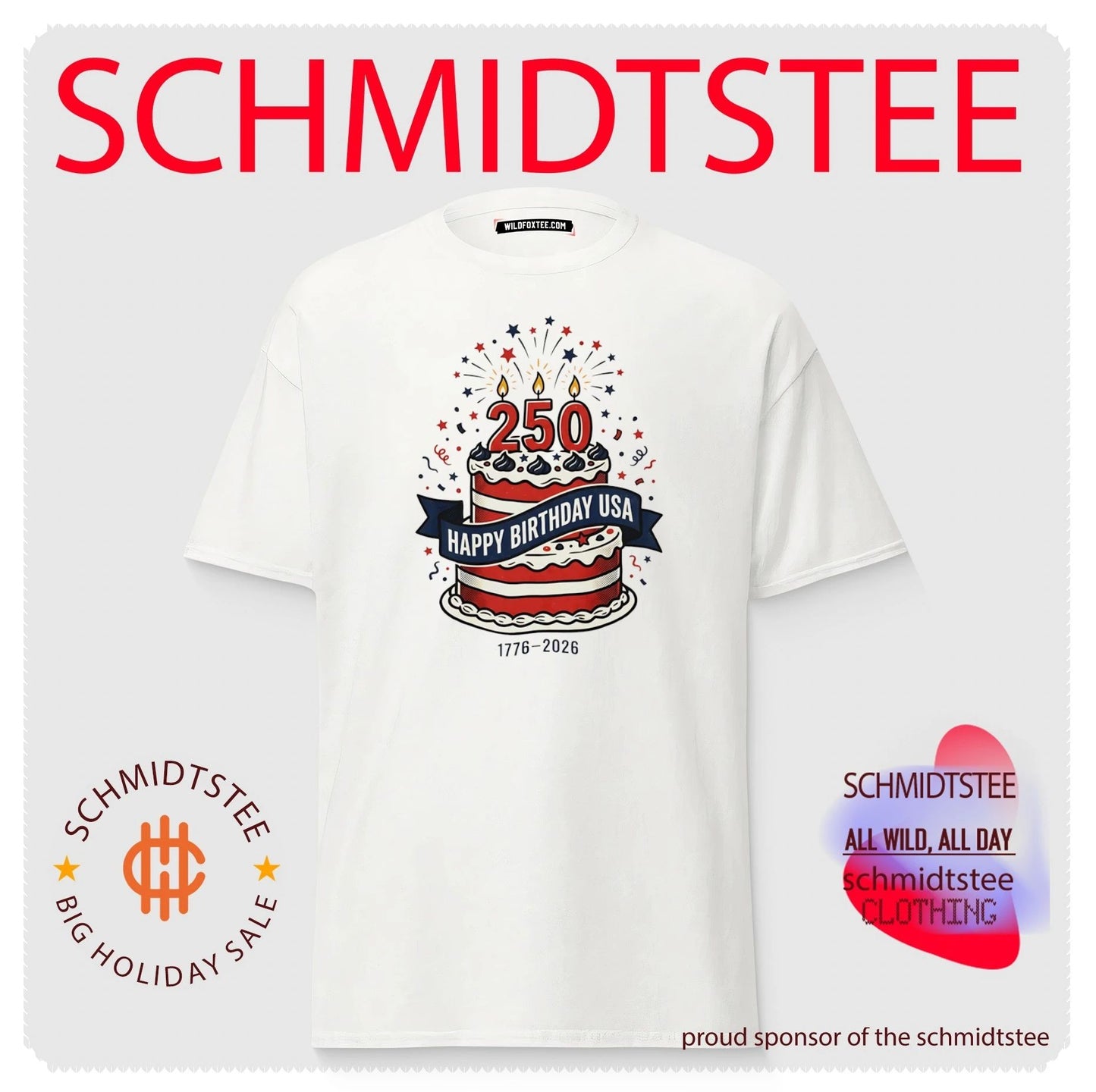 Happy Birthday USA 250th Anniversary 1776-2026 shirt