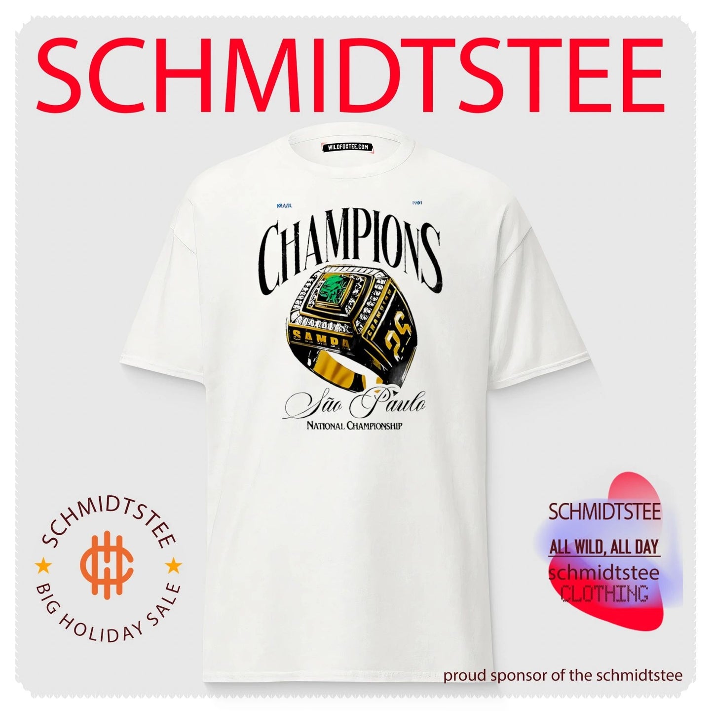 Sao Paulo 1994 National Championship ring shirt
