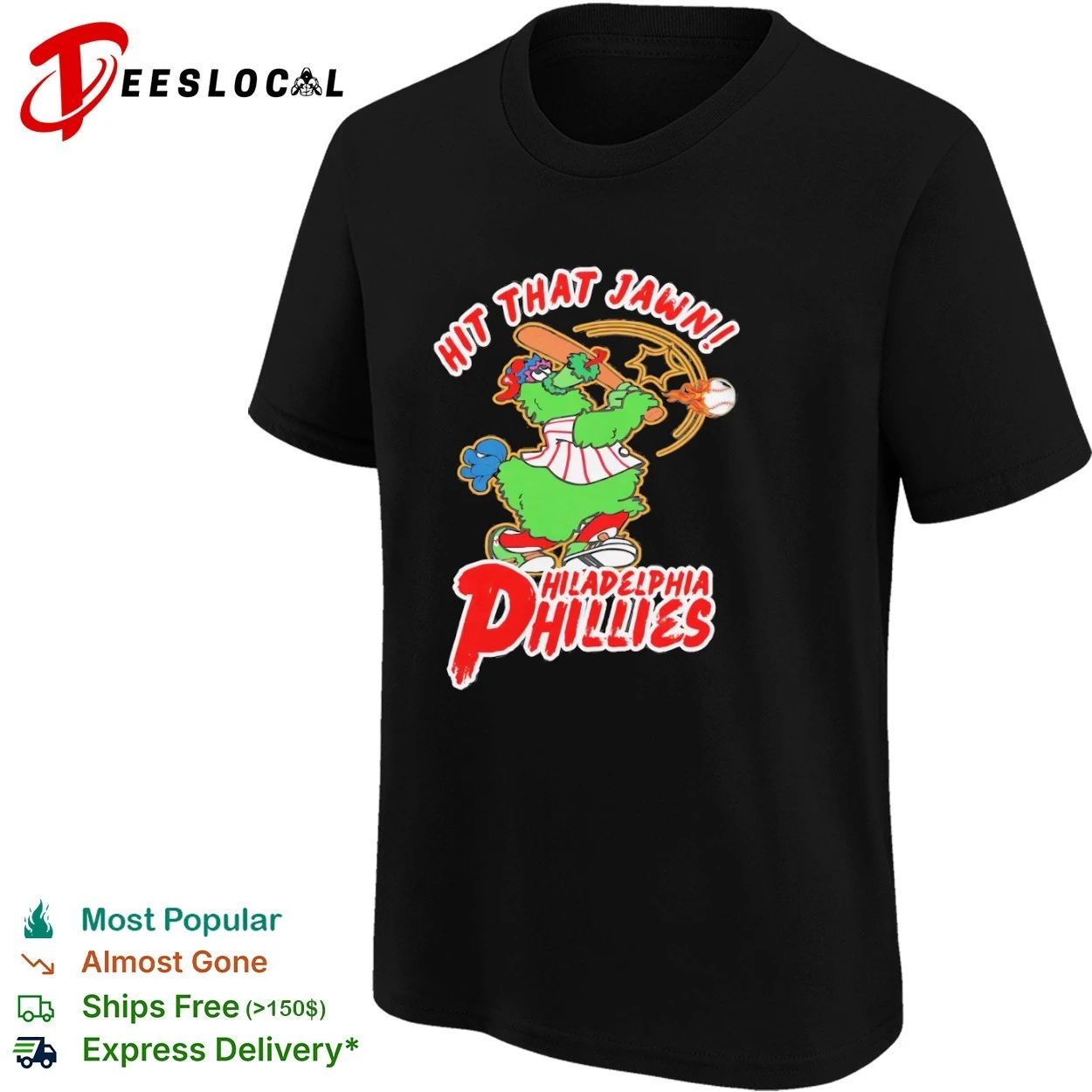 Hit That Jawn Philadelphia Phillies Phillie Phanatic T-shirt