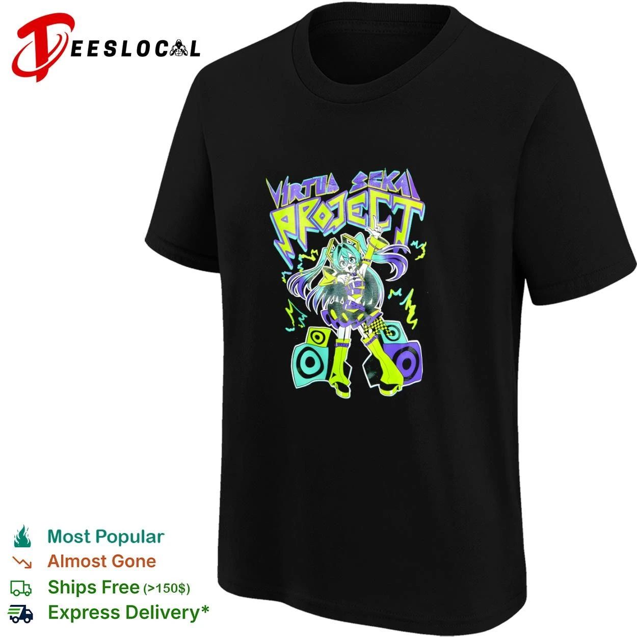Virtua Sekai Project Hatsune Miku Vocaloid T-shirt