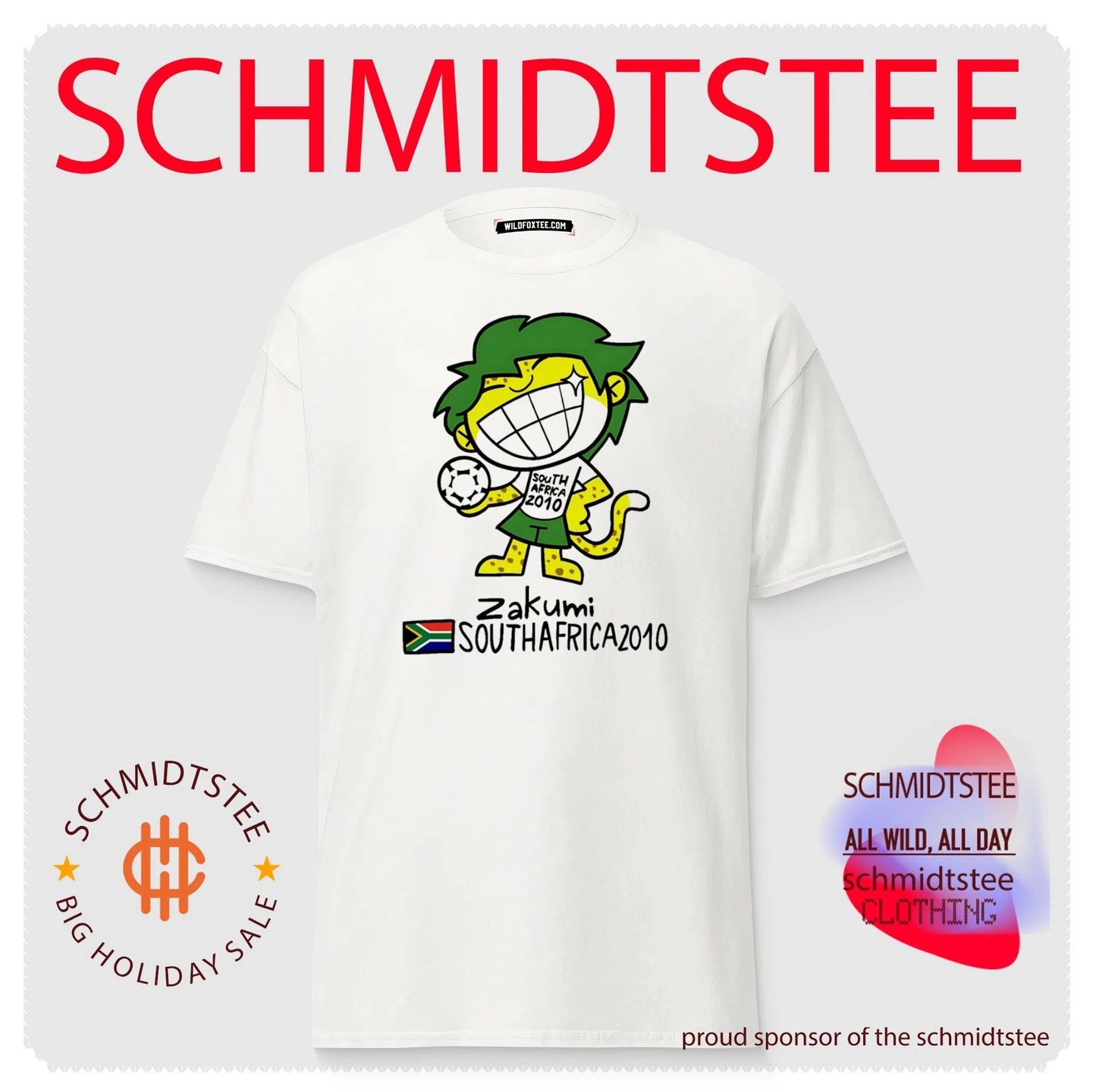 Zakumi South Africa 2010 World Cup Mascot shirt