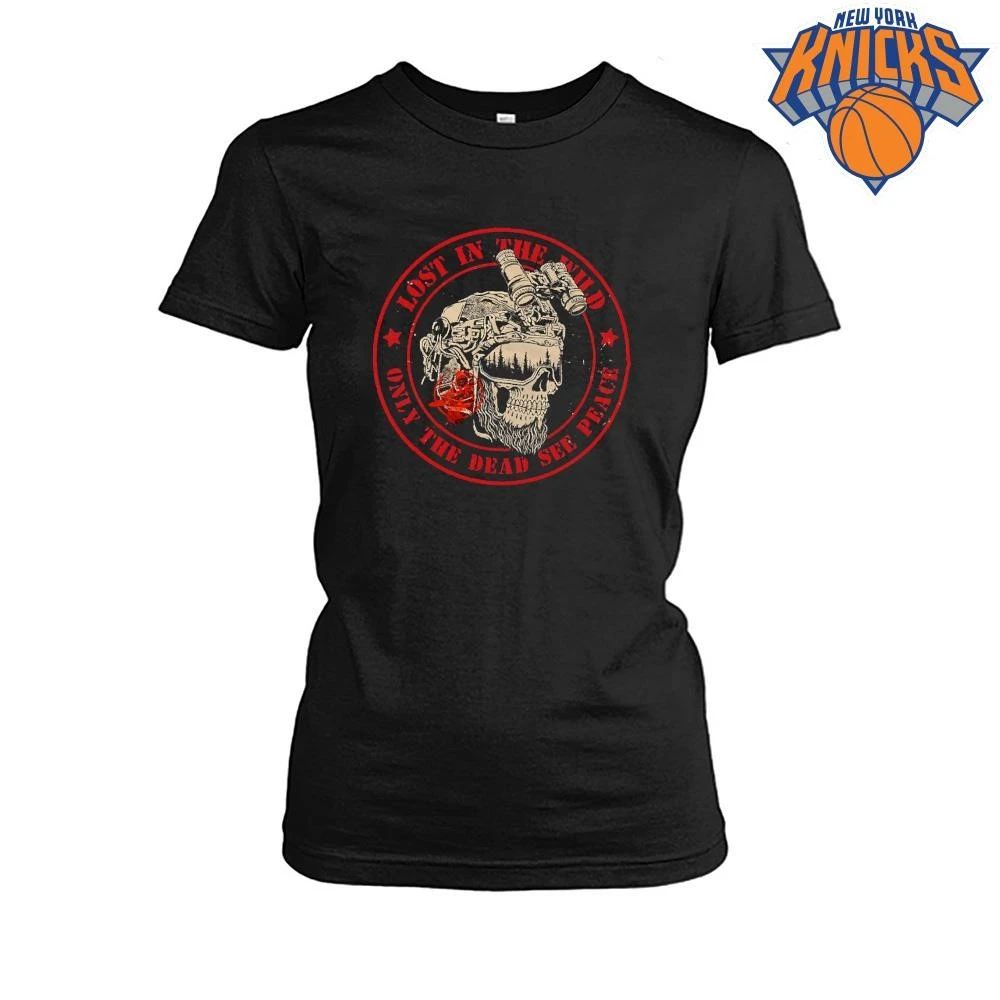 Lost In The Wild Only The Dead See Peace Skull Tactical Shirt