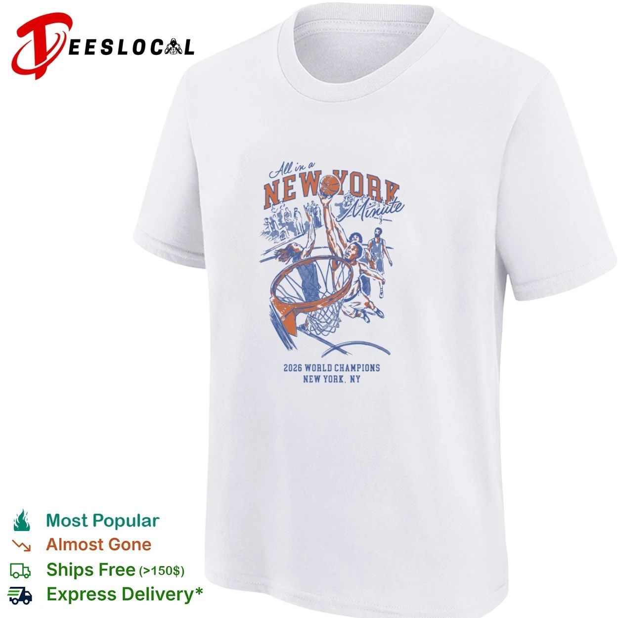 All in a New York Minute 2026 World Champions New York NY T-shirt