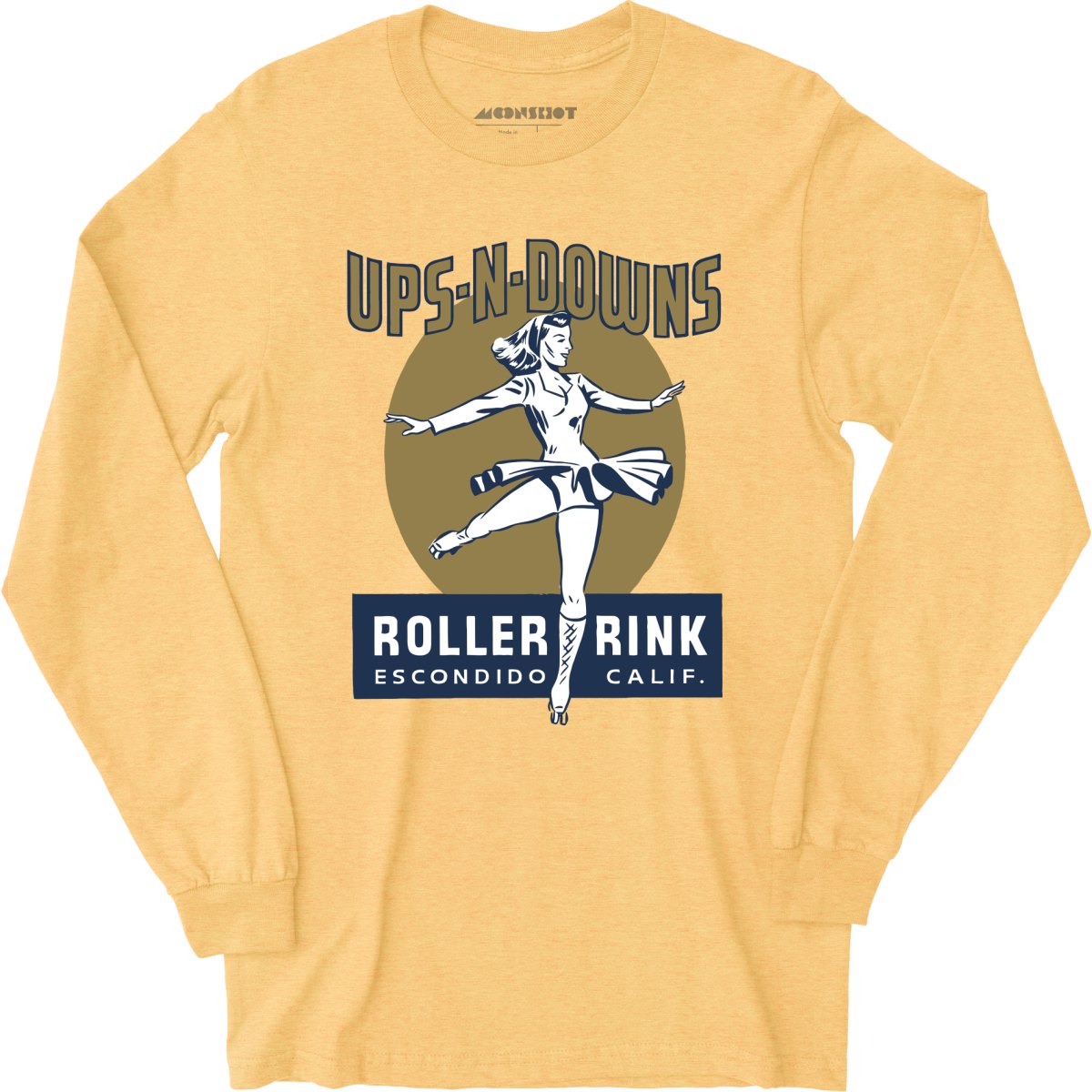Ups-N-Downs - Escondido, CA - Vintage Roller Rink - Long Sleeve T-Shirt