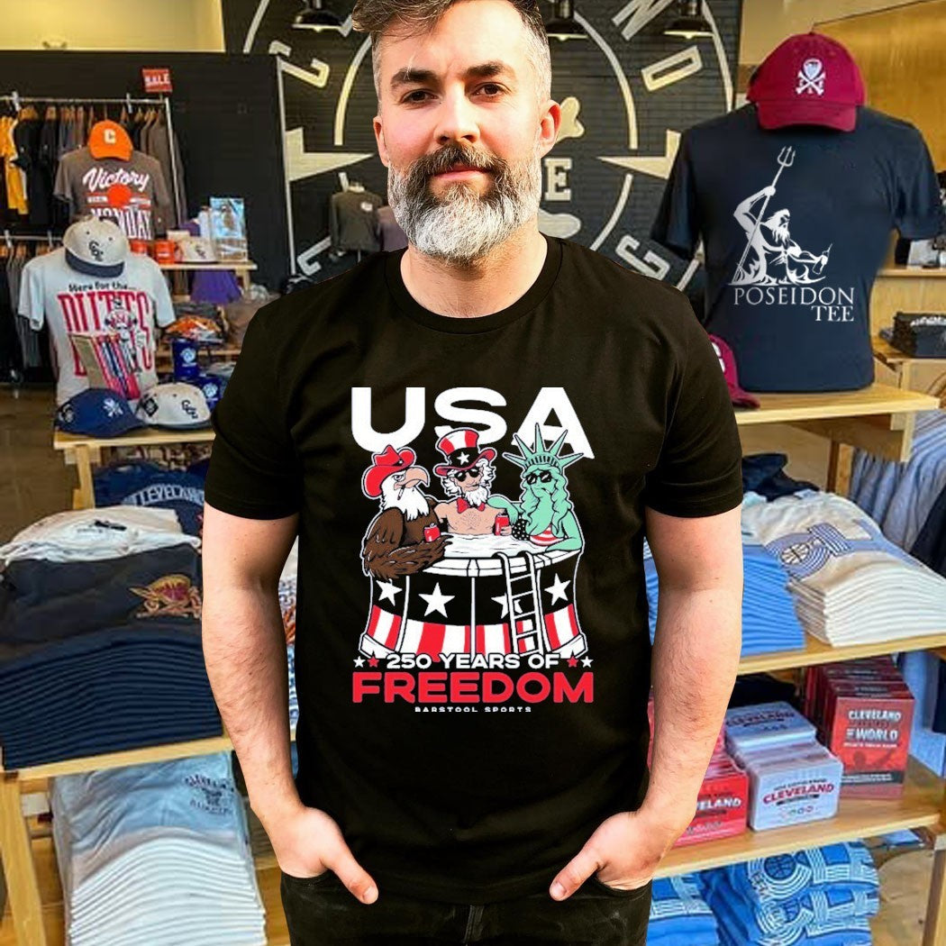 USA 250 Years Of Freedom Barstool Sports T-shirt