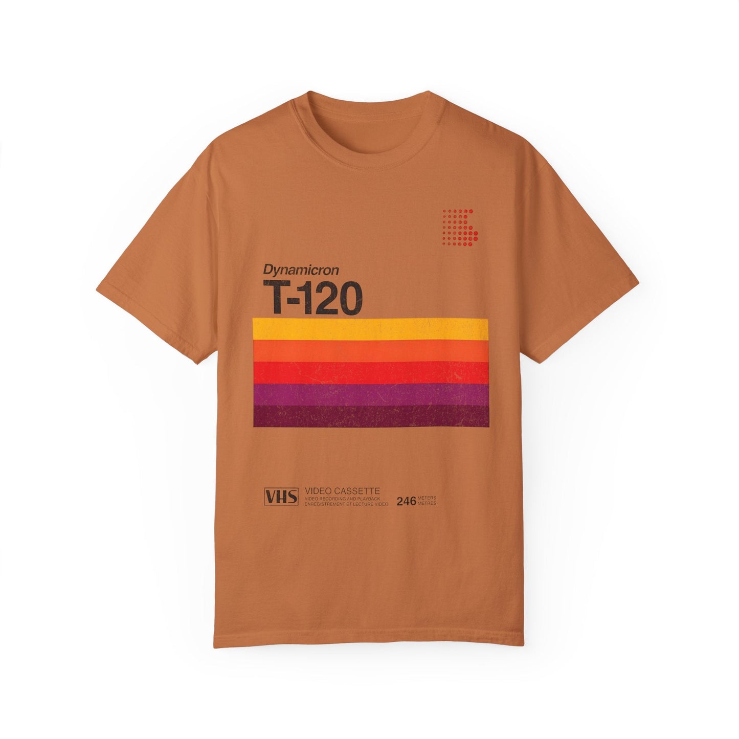 VHS T-120 Vintage Video Tape Retro Graphic Tee.