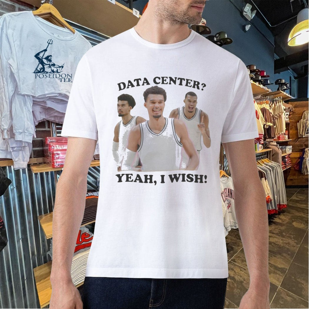 Victor Wembanyama San Antonio Spurs Nba Data Center Yeah I Wish Basketball T-shirt