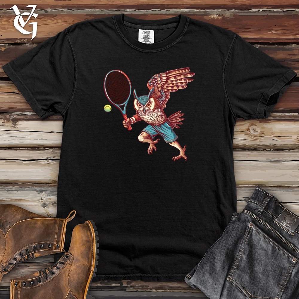 Owl Tennis Champion Heavy Cotton Comfort Colors Tee