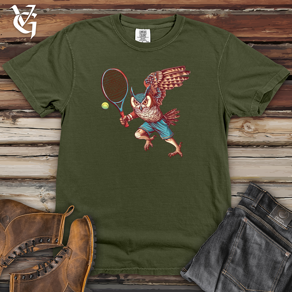 Owl Tennis Champion Heavy Cotton Comfort Colors Tee