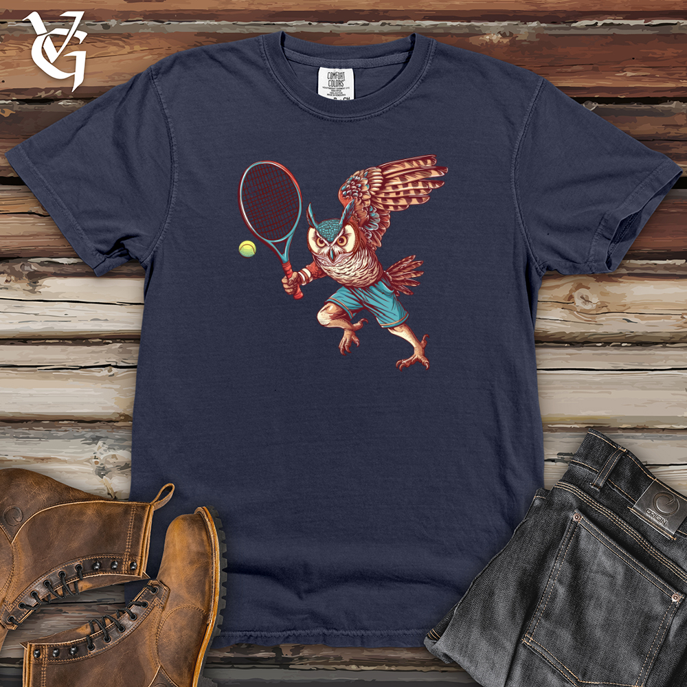 Owl Tennis Champion Heavy Cotton Comfort Colors Tee
