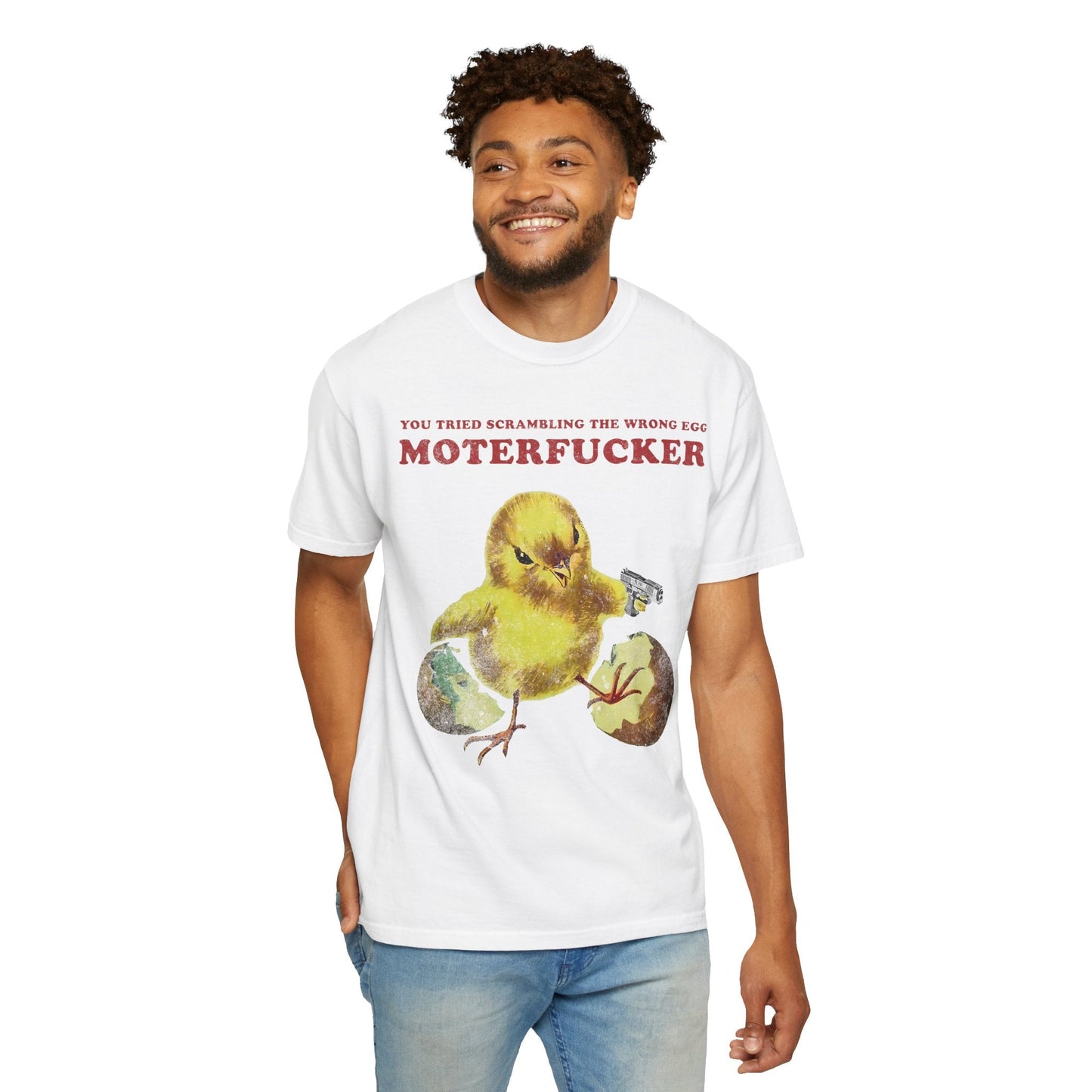 Vintage Angry Chick Funny Graphic Tee