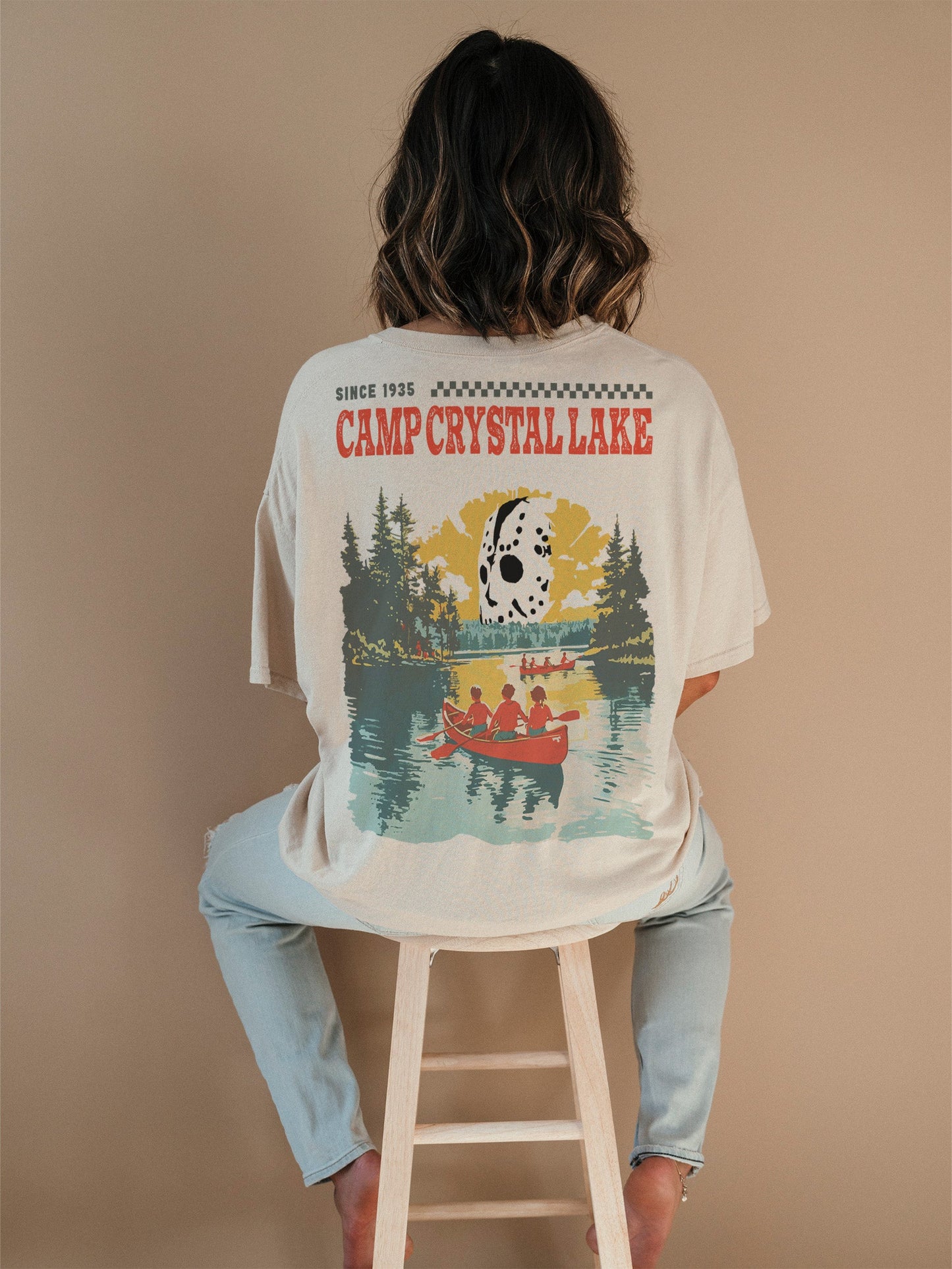 Retro Camp Crystal Lake Horror T-Shirt