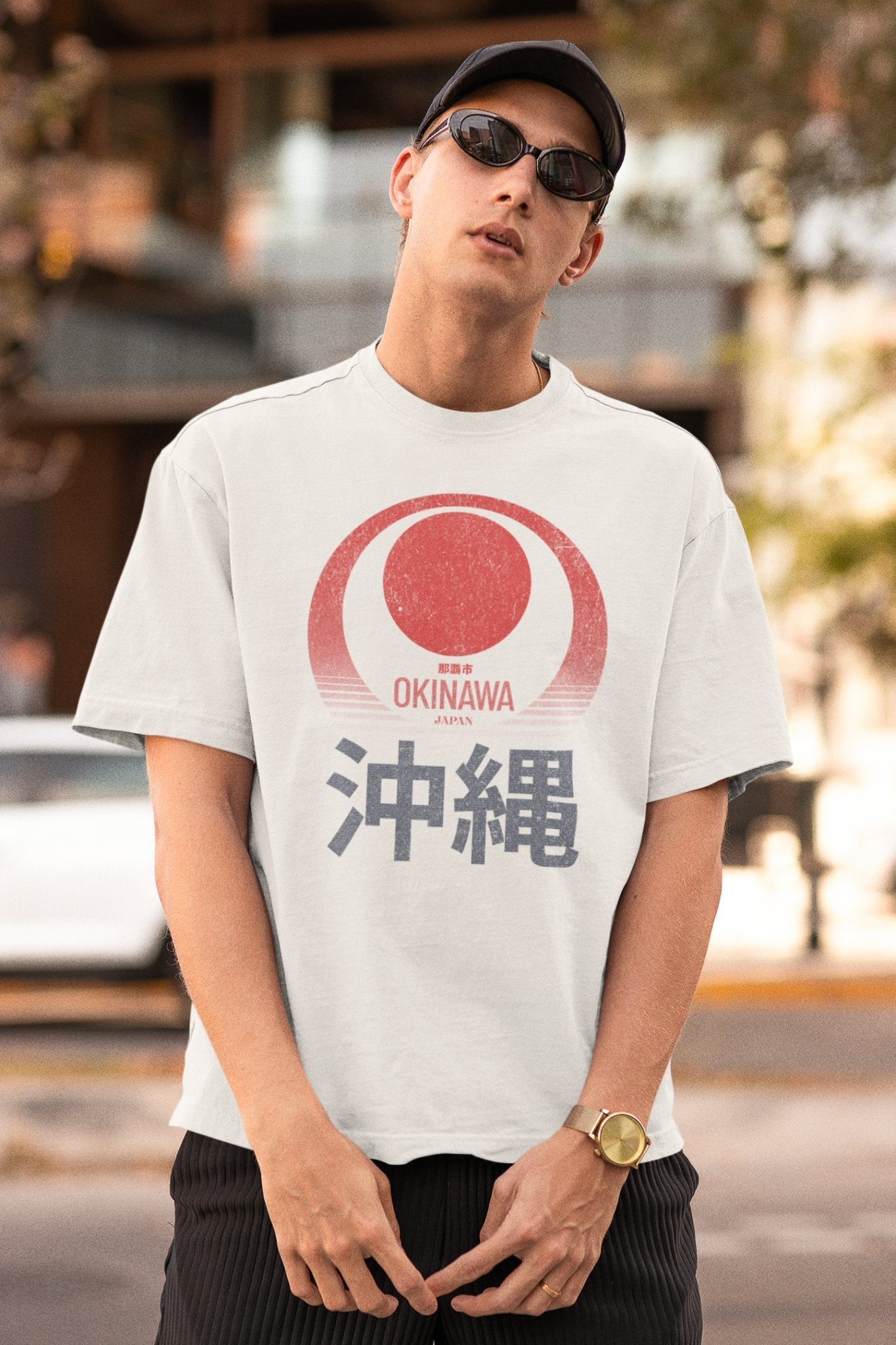 Vintage Okinawa Graphic Tee. Retro Travel T-shirt
