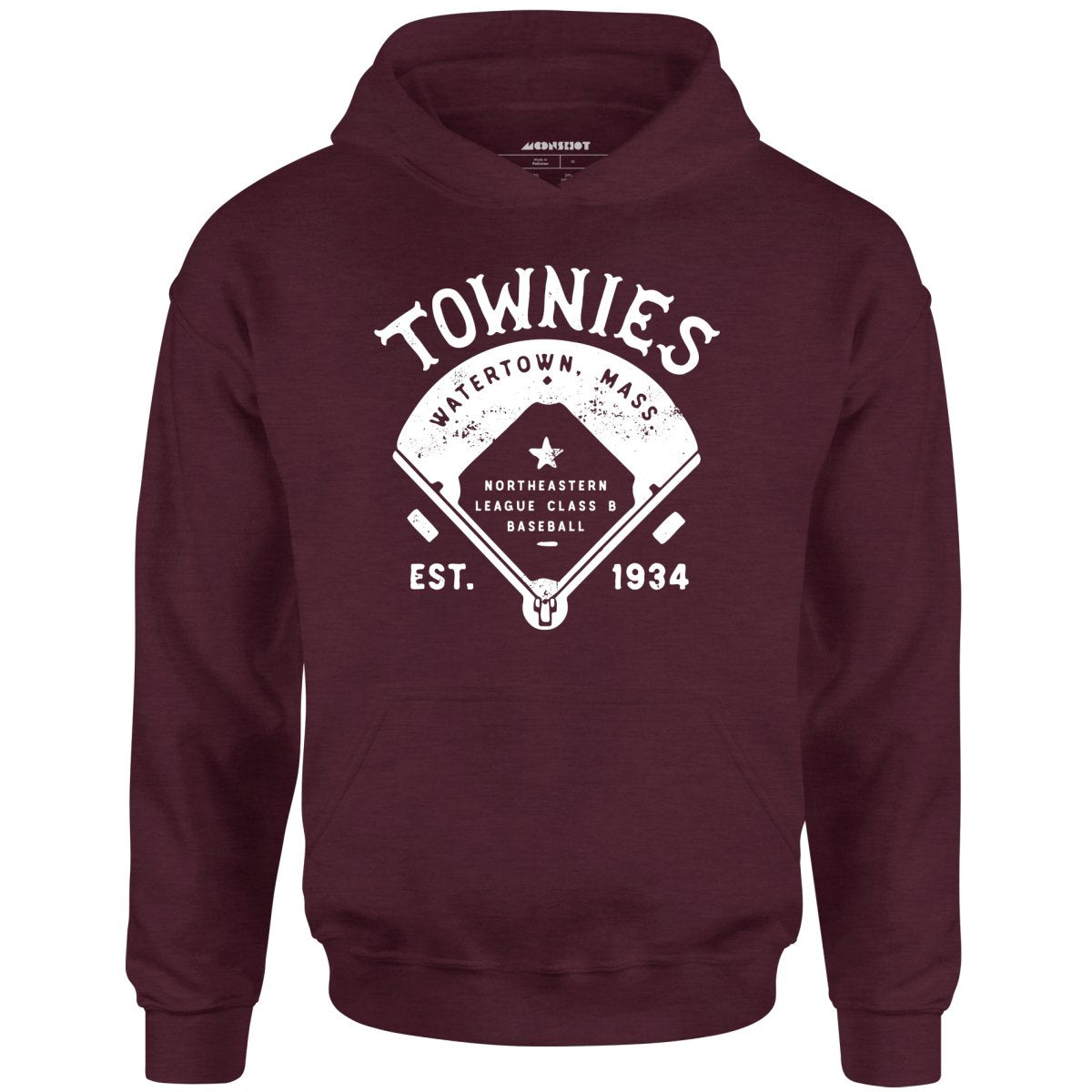 Watertown Townies - Massachusetts - Vintage Defunct Baseball Teams - Unisex Hoodie