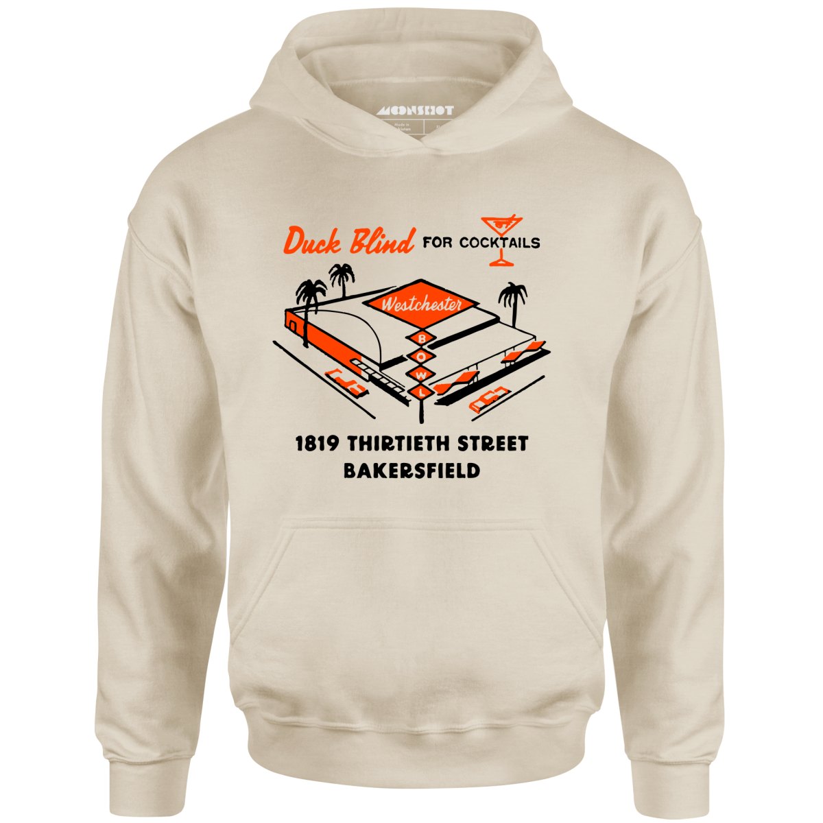 Westchester Bowl v2 - Bakersfield, CA - Vintage Bowling Alley - Unisex Hoodie
