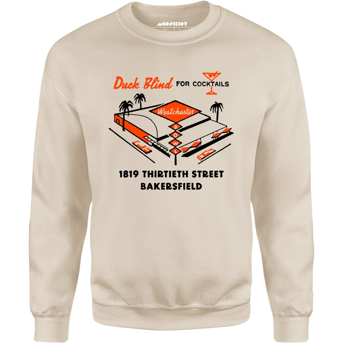 Westchester Bowl v2 - Bakersfield, CA - Vintage Bowling Alley - Unisex Sweatshirt