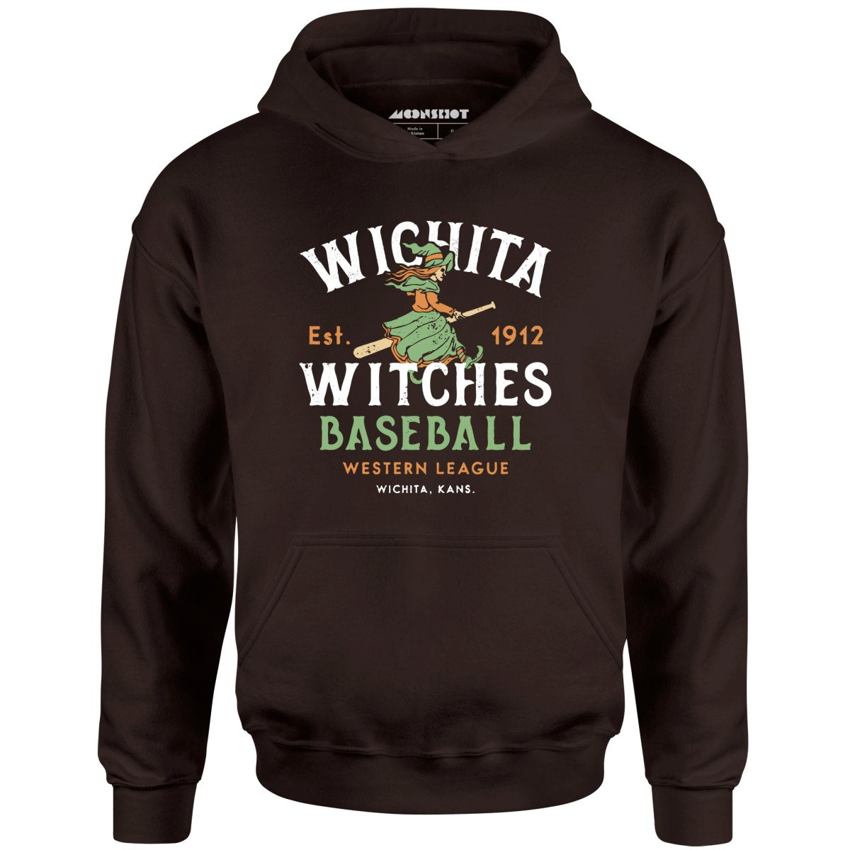 Wichita Witches - Kansas - Vintage Defunct Baseball Teams - Unisex Hoodie