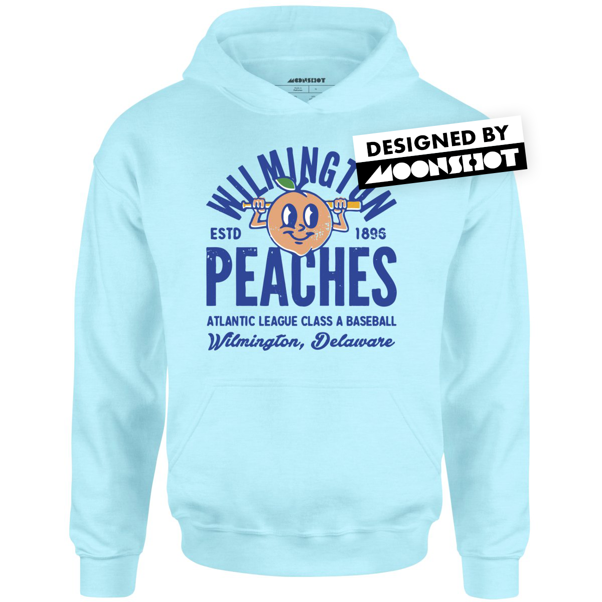 Wilmington Peaches - Delaware - Vintage Defunct Baseball Teams - Unisex Hoodie