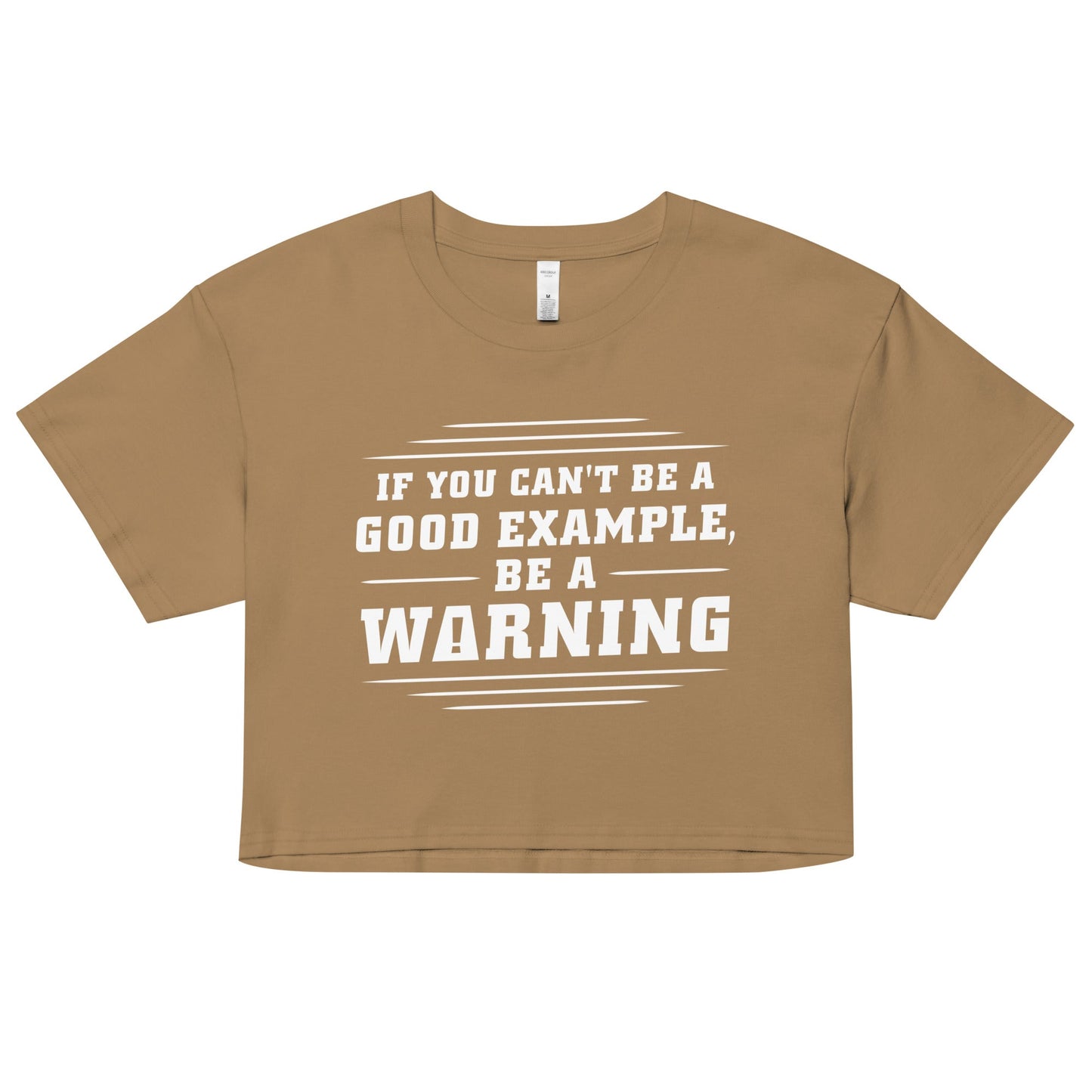 Be A Warning Women's Crop Tee