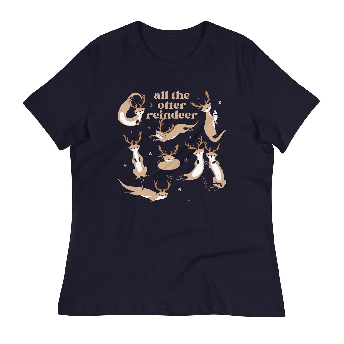 All The Otter Reindeer Women's Signature Tee