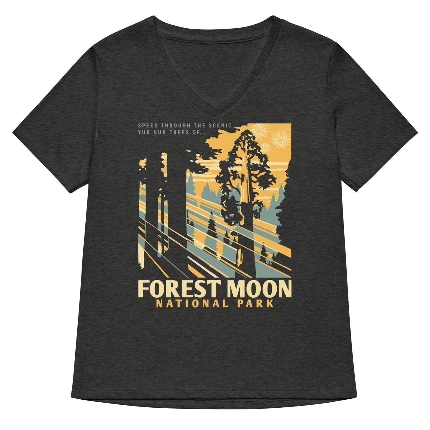 Forest Moon National Park Women's V-Neck Tee