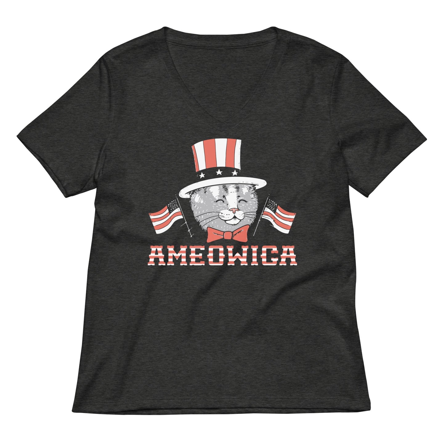 Ameowica Women's V-Neck Tee