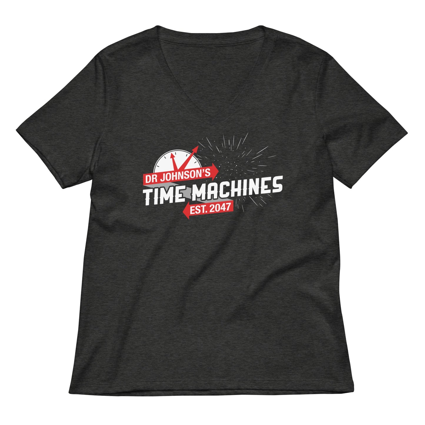 Dr Johnson's Time Machines Women's V-Neck Tee
