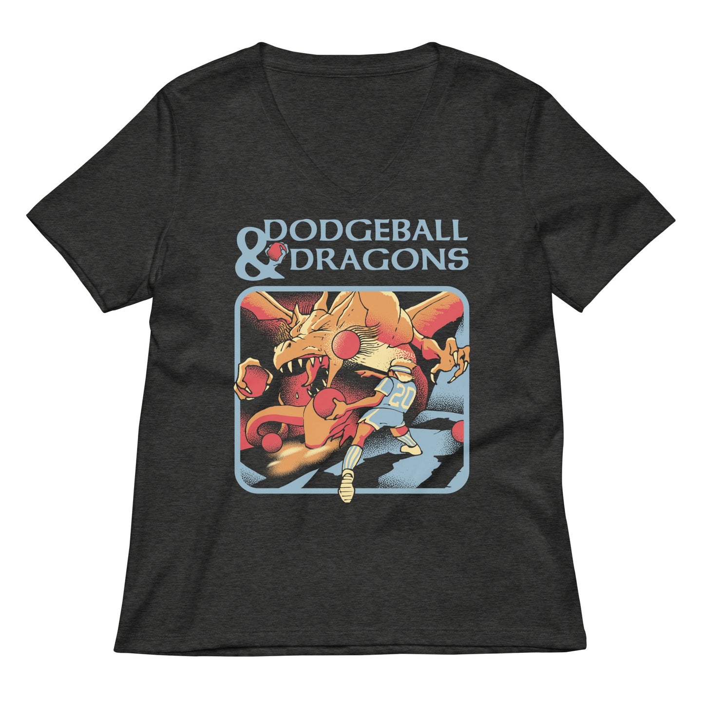Dodgeball And Dragons Women's V-Neck Tee