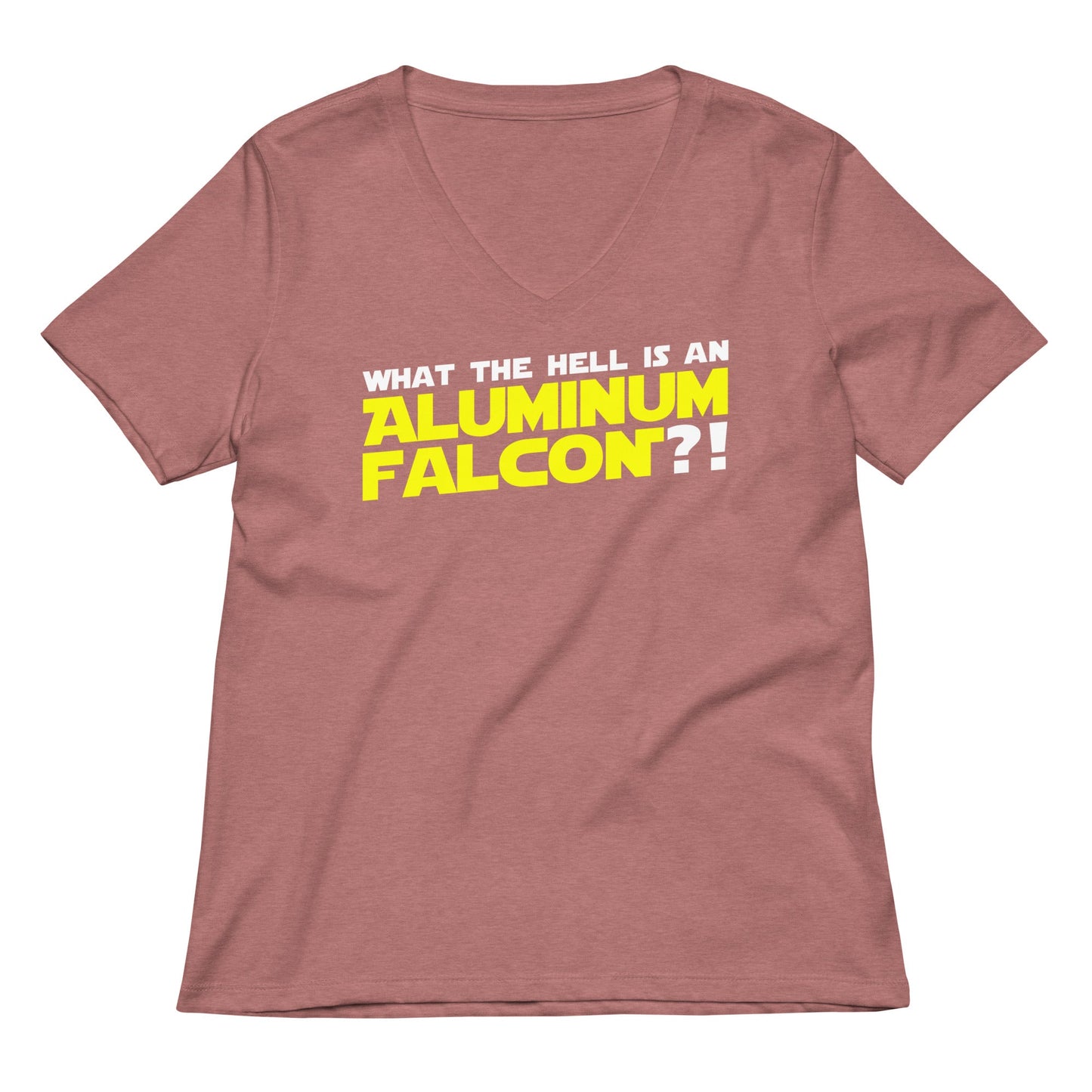 Aluminum Falcon Women's V-Neck Tee