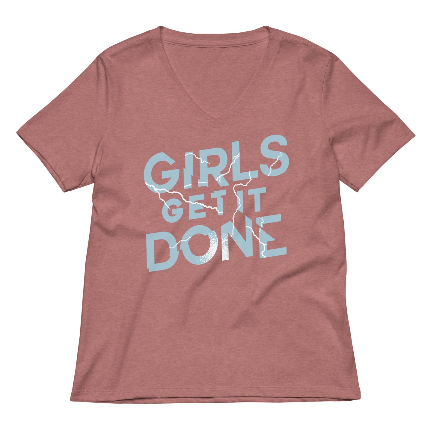 Girls Get It Done Women's V-Neck Tee