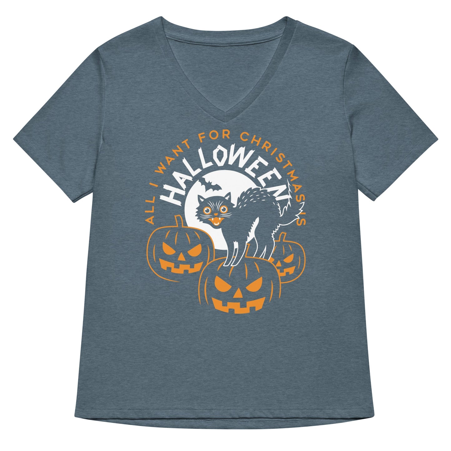All I Want For Christmas Is Halloween Women's V-Neck Tee