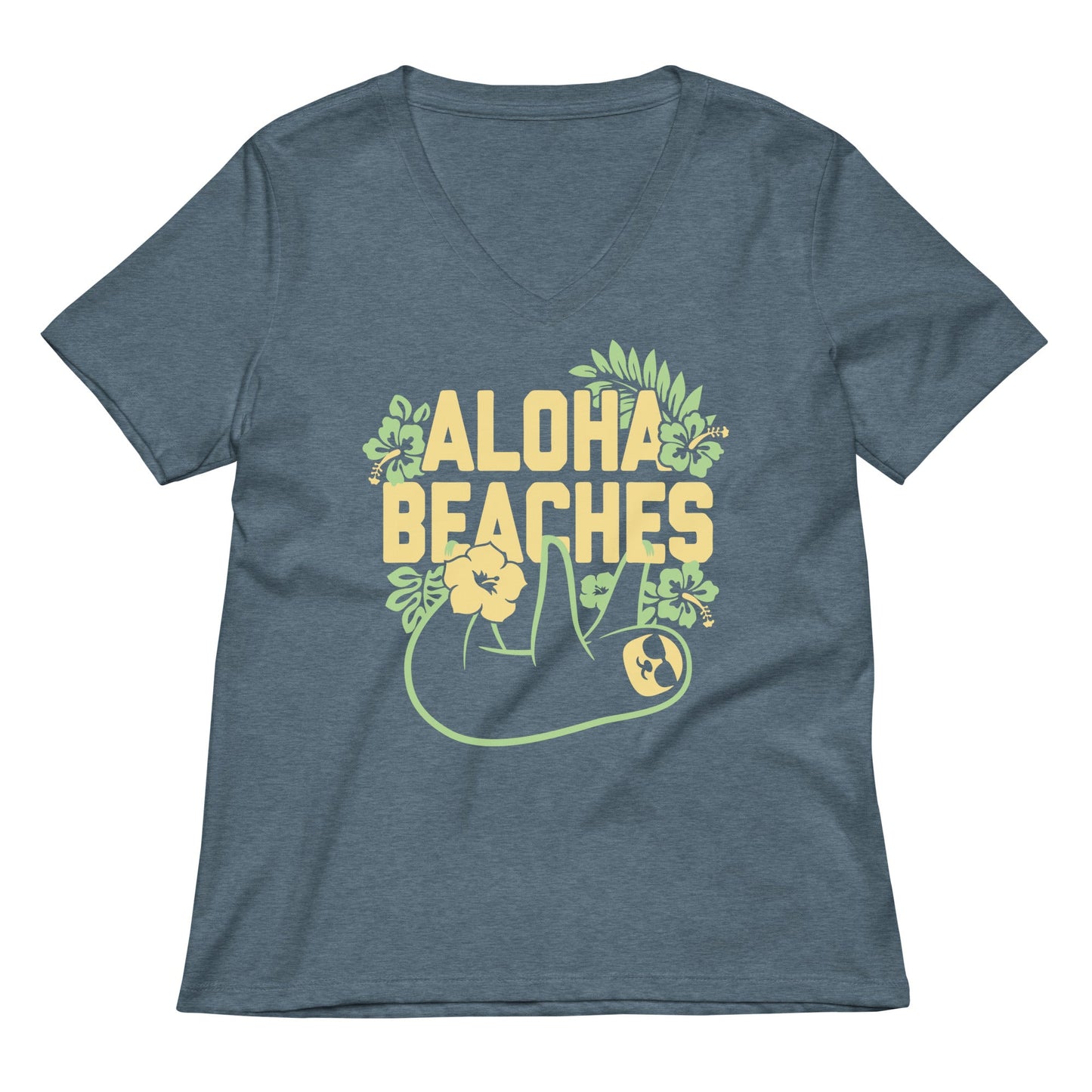 Aloha Beaches Women's V-Neck Tee