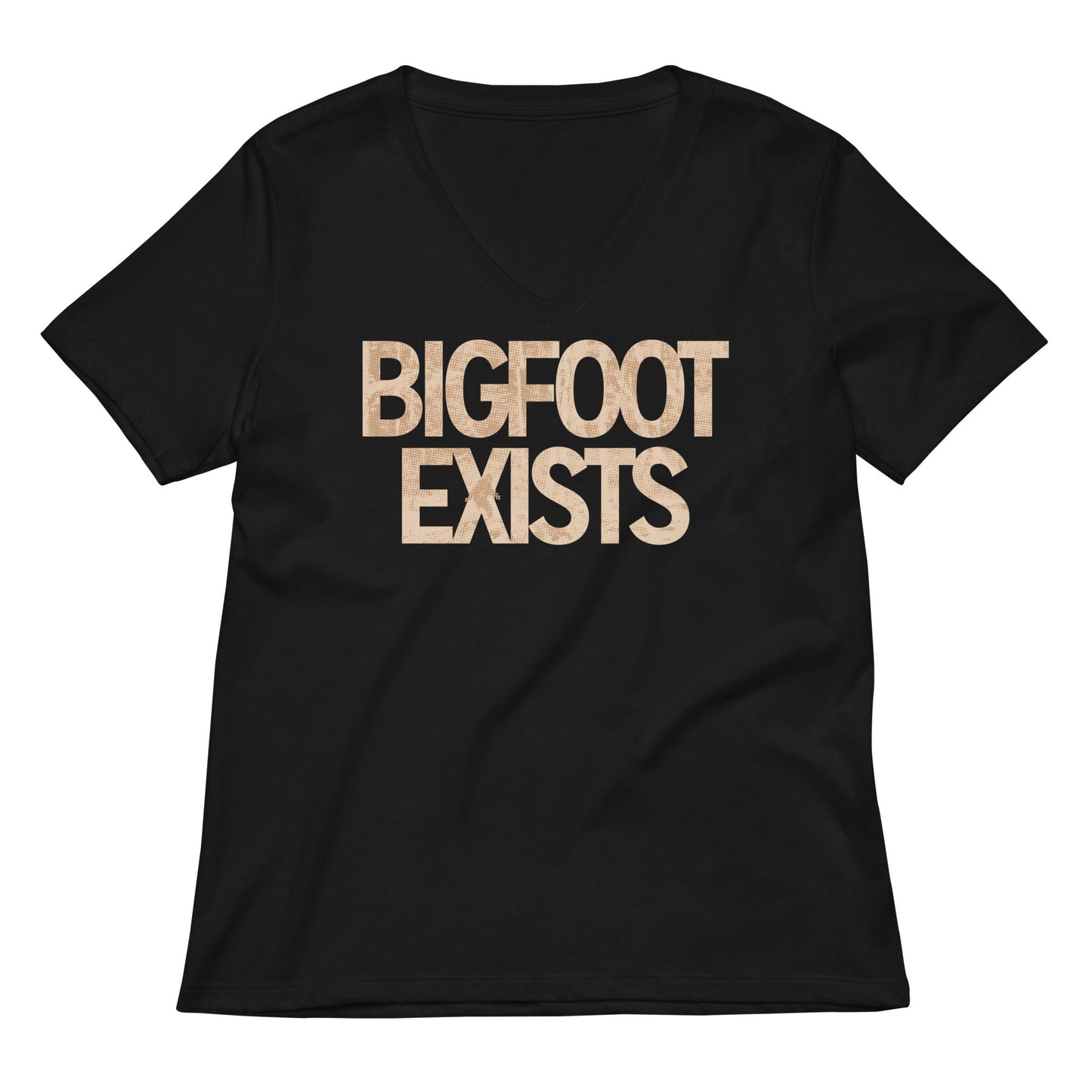 Bigfoot Exists Women's V-Neck Tee