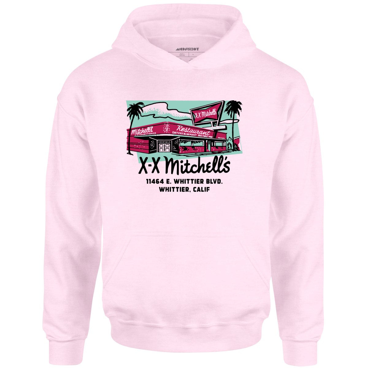 X-X Mitchell's - Whittier, CA - Vintage Restaurant - Unisex Hoodie