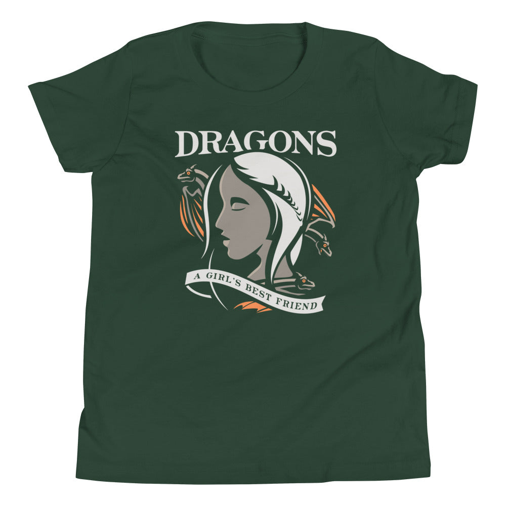 Dragons Are A Girl's Best Friend Kid's Youth Tee