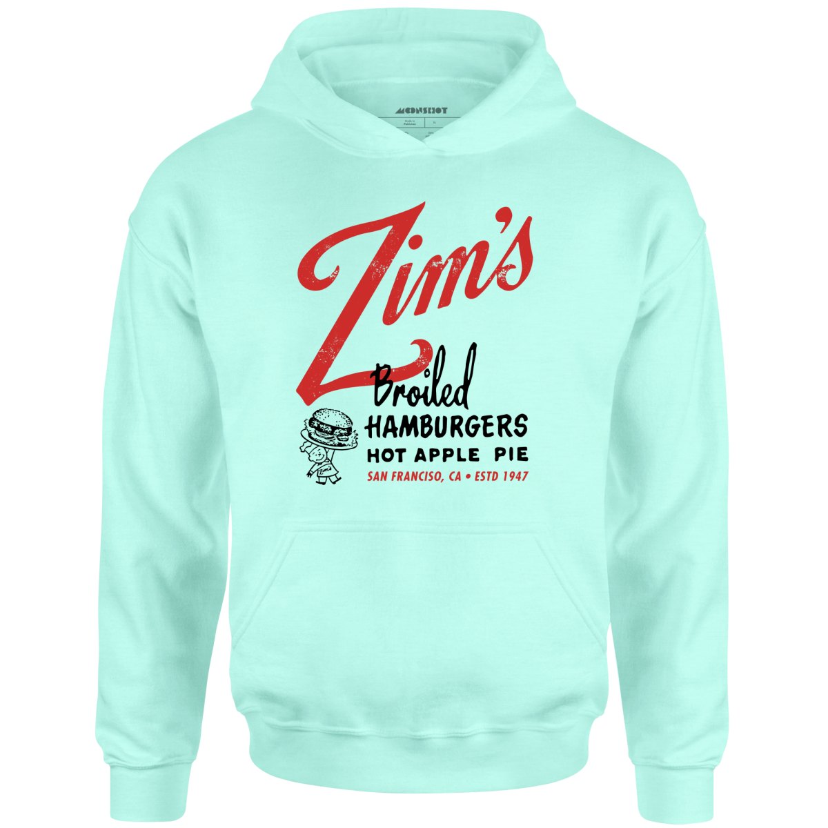 Zim's Hamburgers v1 - San Francisco, CA - Vintage Restaurant - Unisex Hoodie