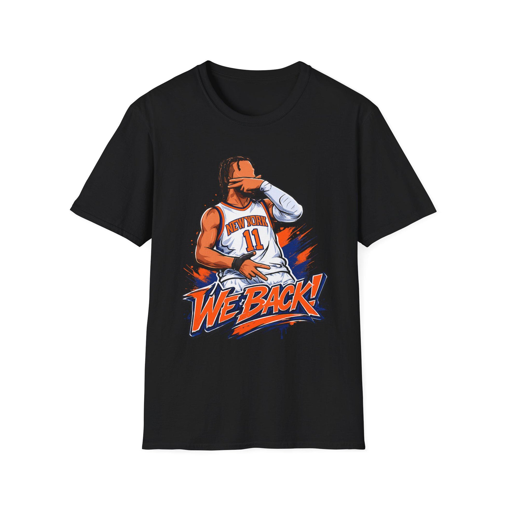 Knicks Brunson Back Team York Squad Goals White Tee Softstyle East (1)