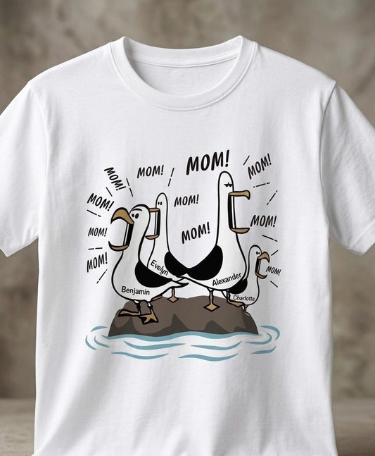 Seagull Mom Island Chaos Expressive Birds Unisex T-shirt, Sweatshirt, Hoodie (1)